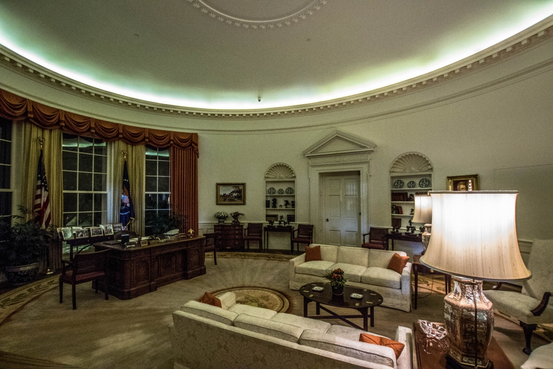 Oval Office in der Ronald Reagan Presidential Library in Simi Valley