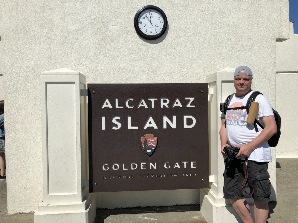 im September 2019 auf Alcatraz Island