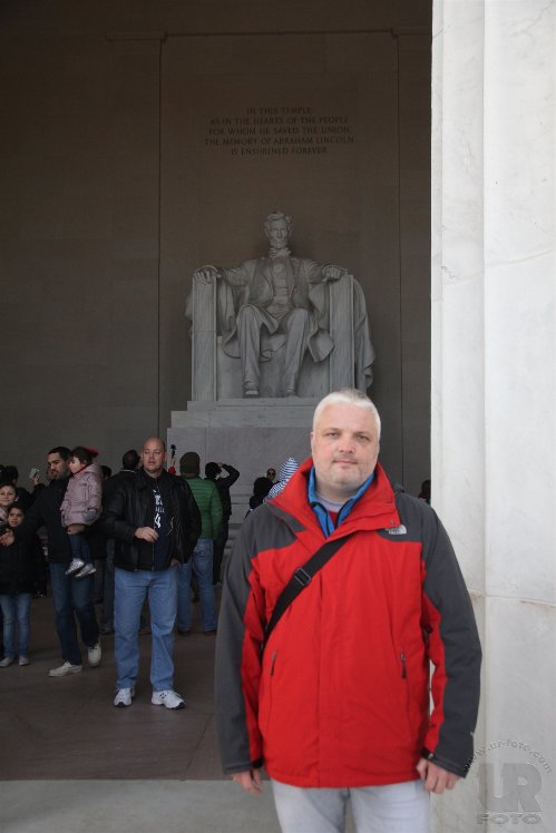 2014 im Januar im Lincoln Memorial in Washington, D.C.