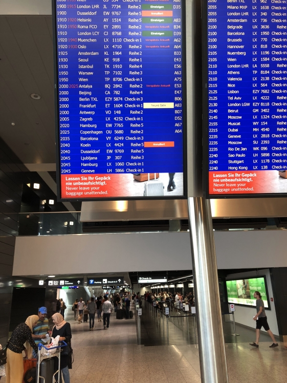 abgesagter Flug von Zürich nach Köln